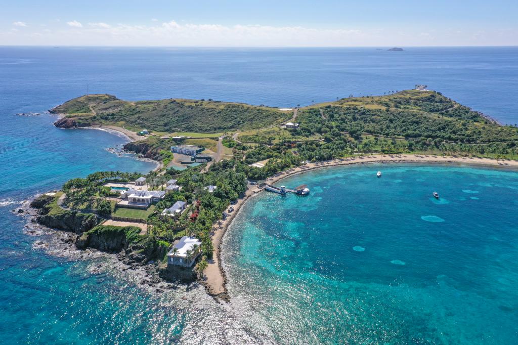 Little Saint James, private island in the US Virgin Islands. Formerly owned by Jeffrey Epstein.