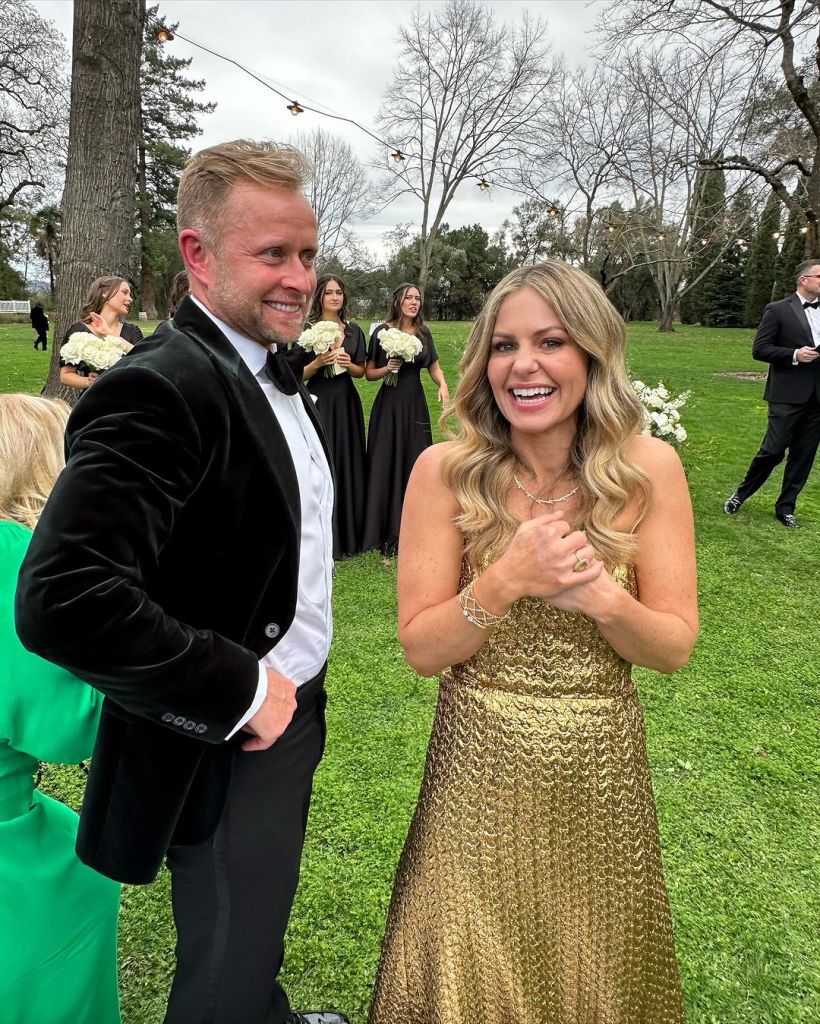 Candace Cameron Bure and her husband at son Lev's wedding