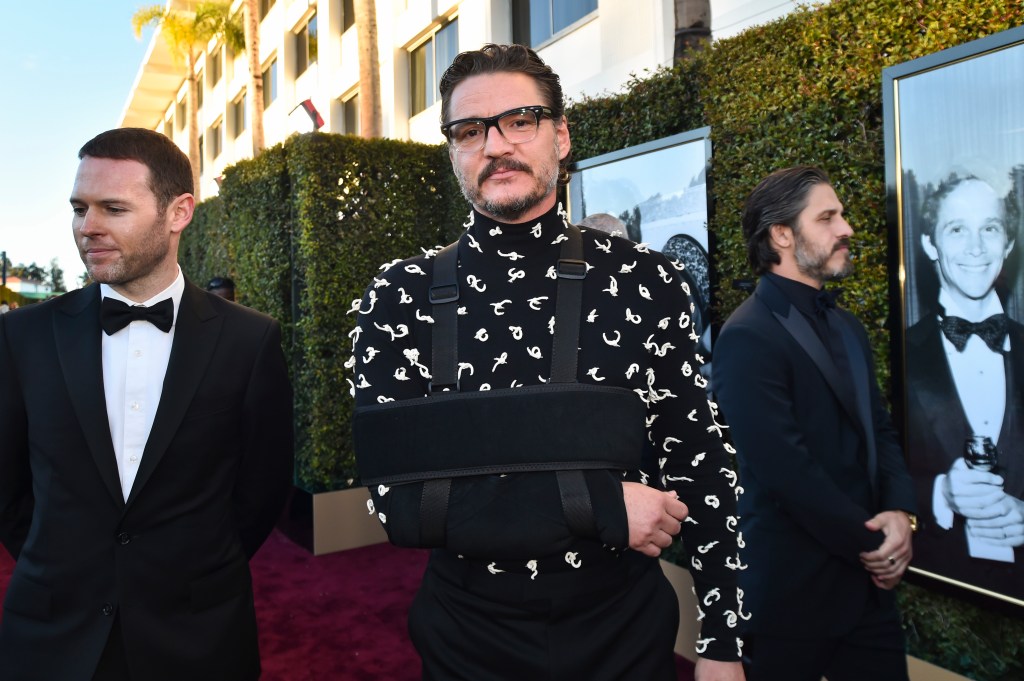 Pedro Pascal at the 2024 Golden Globes.  