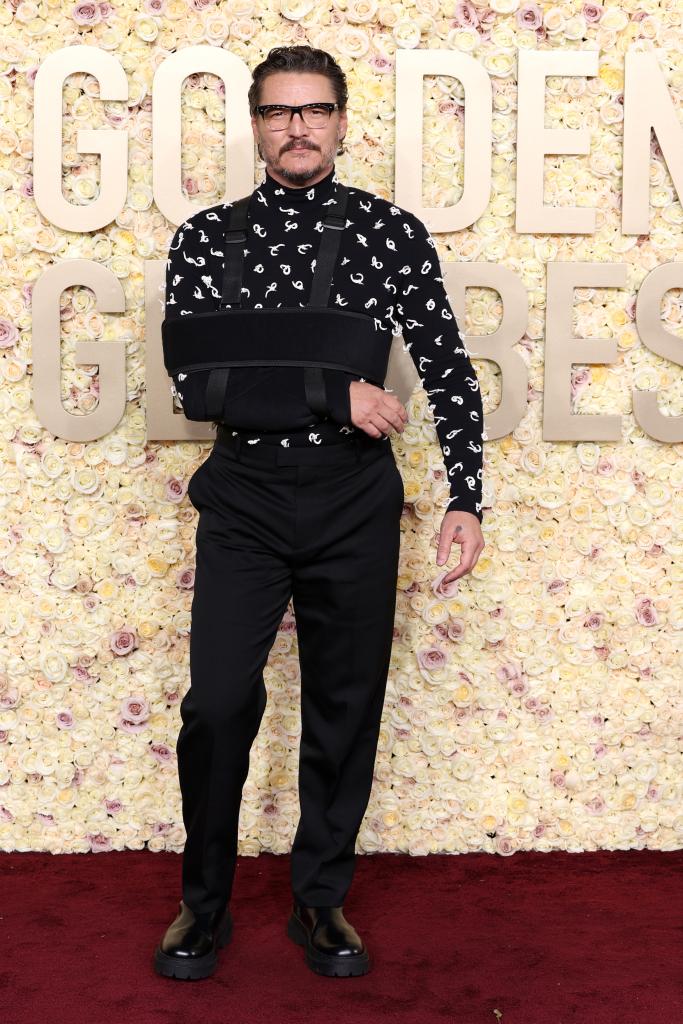 Pedro Pascal at the 2024 Golden Globes.  