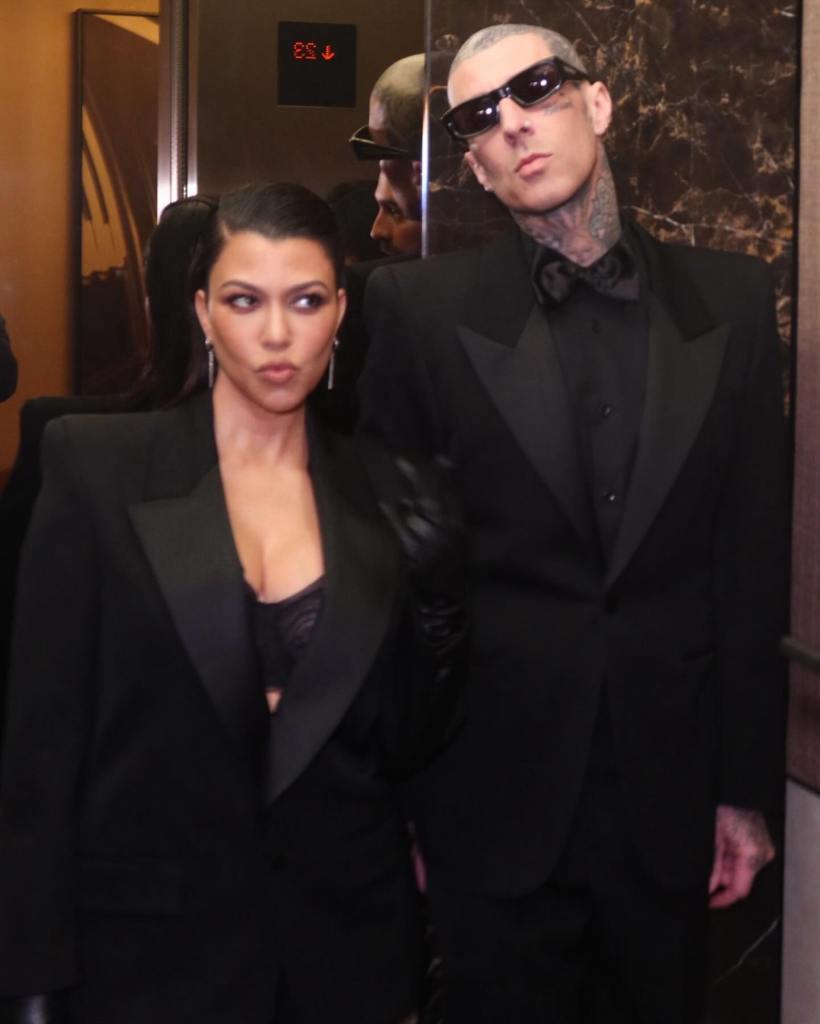 Kourtney Kardashian and Travis Barker.