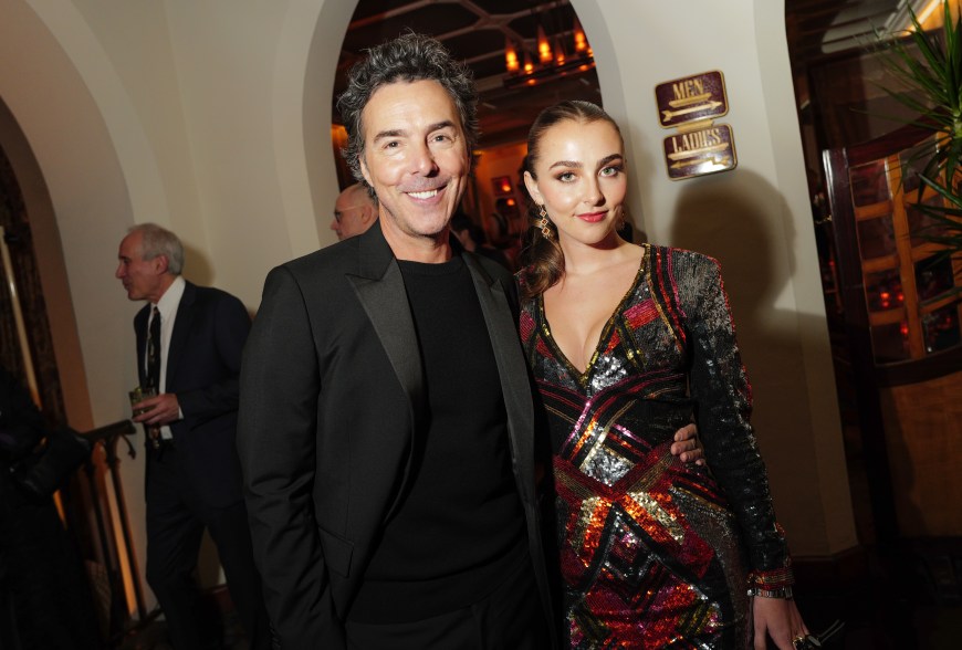 Shawn Levy and Sophie Levy at The Golden Eve Party held at Chateau Marmont on January 6, 2024 in Los Angeles, California.