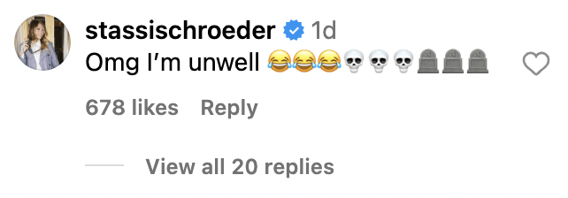 Stassi Schroeder's Instagram comment