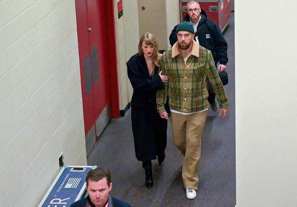 Taylor Swift and Travis Kelce.