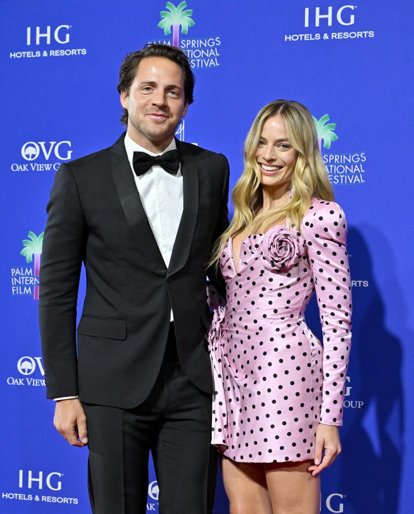 Tom Ackerley and Margot Robbie 