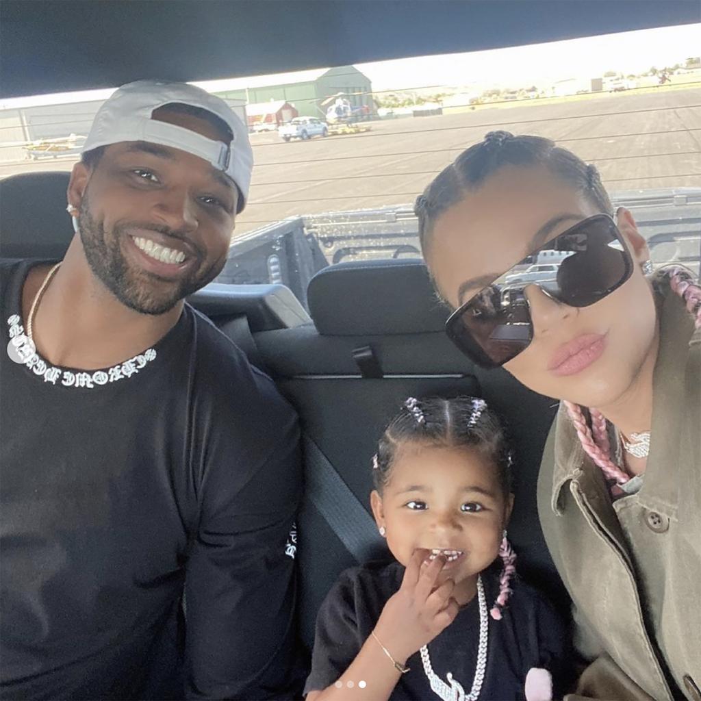 Tristan Thompson, Khloe Kardashian and daughter True