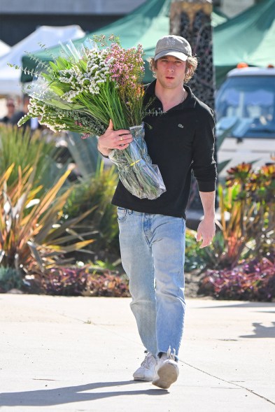 STEMS THE RULES: Jeremy Allen White knows that if you want a nice floral arrangement, you gotta get the materials yourself.