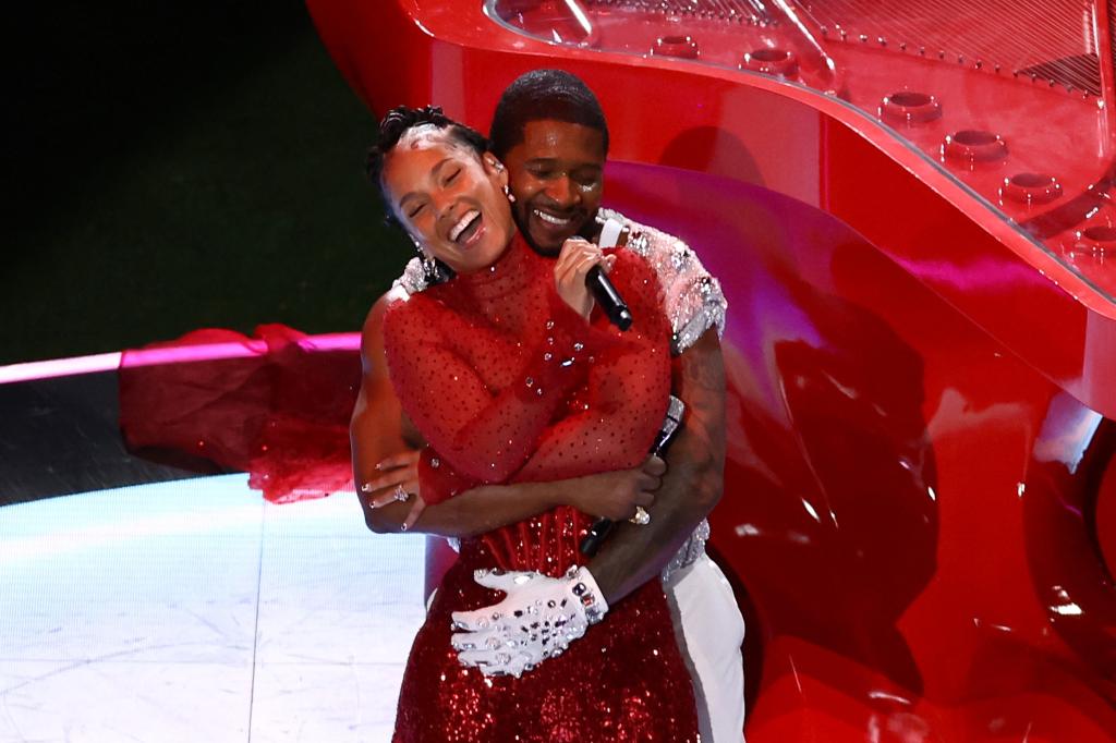 Usher and Alicia Keys