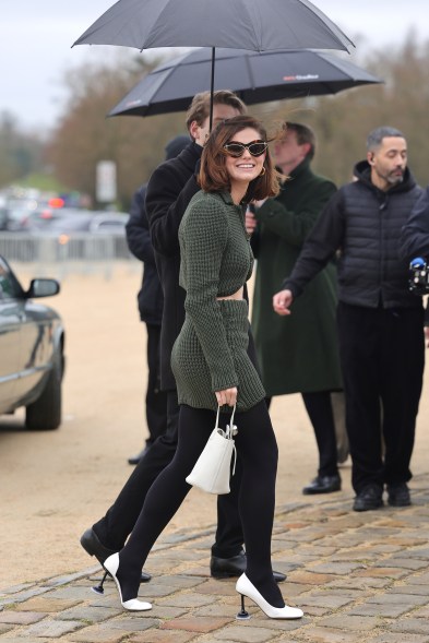 Alison Oliver attends the Loewe show during Paris Fashion Week on March 1, 2024.