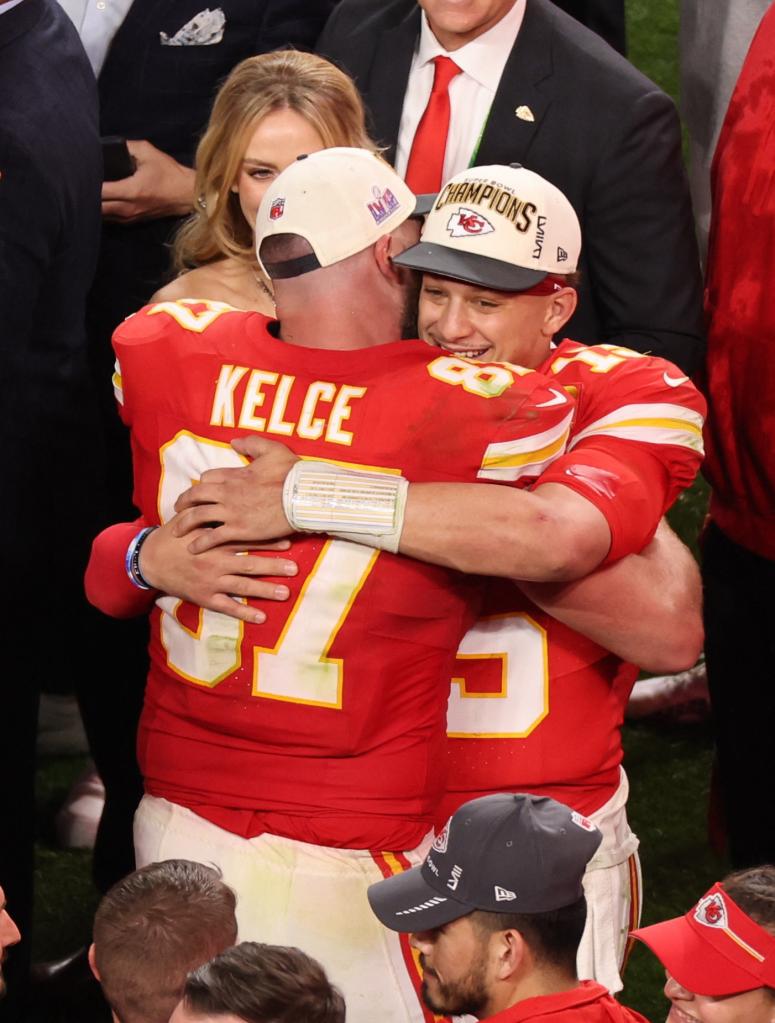 Patrick Mahomes and Travis Kelce