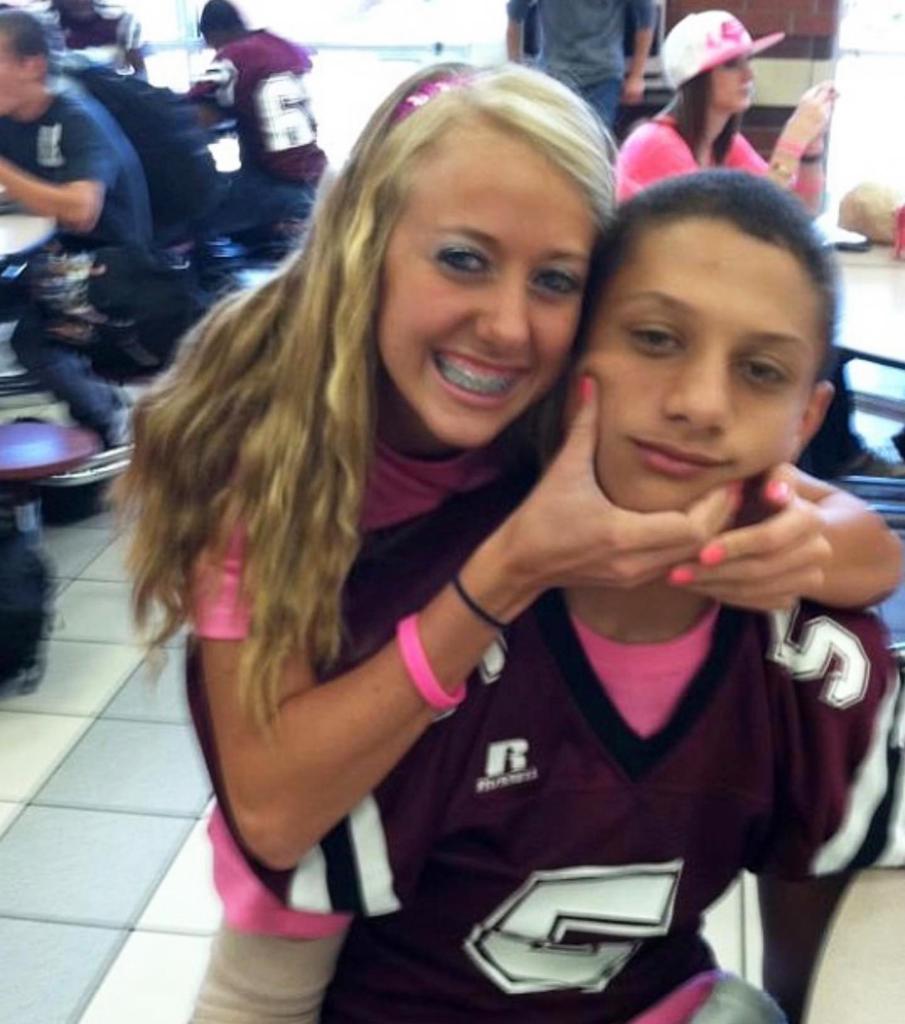 Patrick and Brittany Mahomes in high school