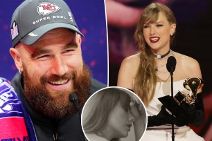 Travis Kelce says he's heard 'some of' Taylor Swift's new album as she reveals 17-song track list