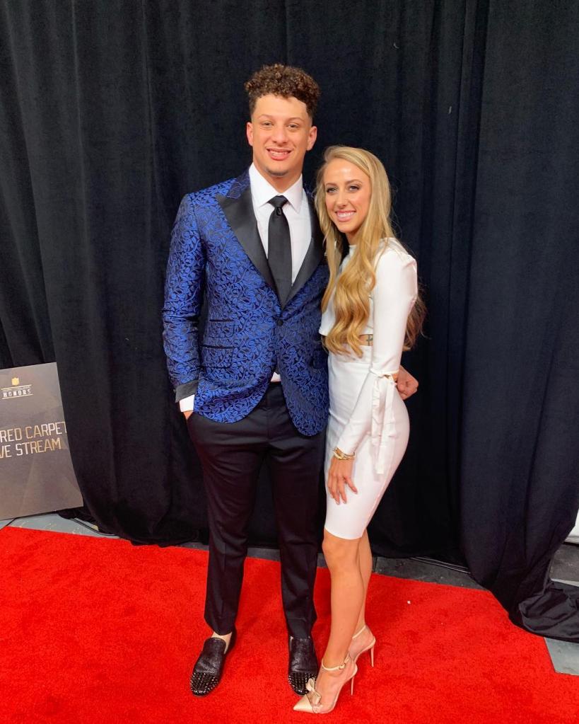 Patrick and Brittany Mahomes in 2019