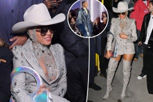 Beyoncé rocks cowboy hat at NYFW as she supports her runway model nephew Julez