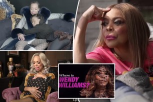 Three photos of Wendy Williams with an inset of the "Where is Wendy Williams?" cover