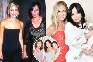 Sarah Michelle Gellar and Shannen Doherty