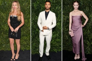 Margot Robbie, Regé Jean Page, Emily Blunt attend the Charles Finch & CHANEL 2024 Pre-BAFTA Party