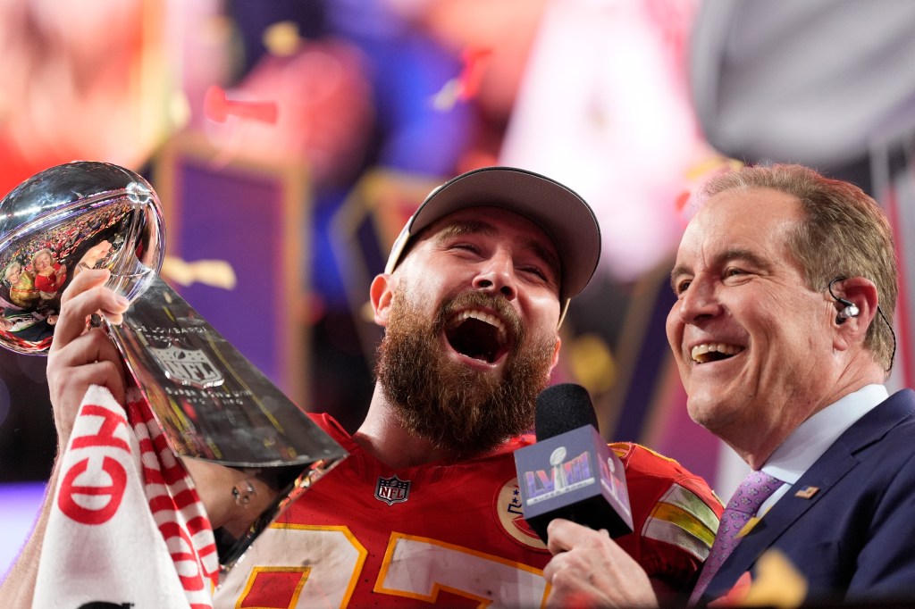 travis kelce lombardi trophy