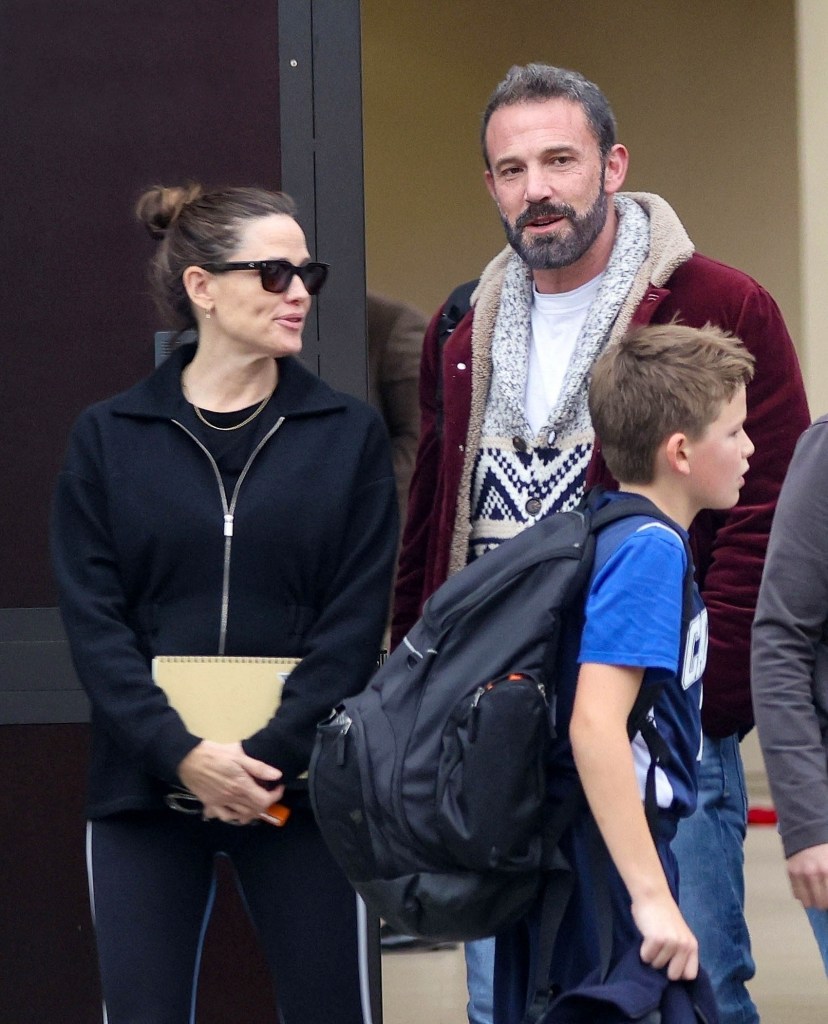 Jennifer Garner with Ben Affleck and son Samuel