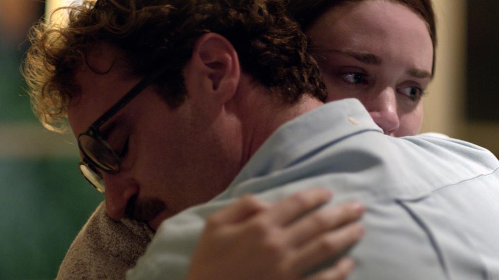 Joaquin Phoenix and Rooney Mara in "Her."