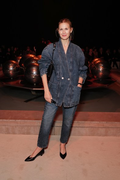 Kelly Rutherford attends the Isabel Marant show during Paris Fashion Week on Feb. 29, 2024.