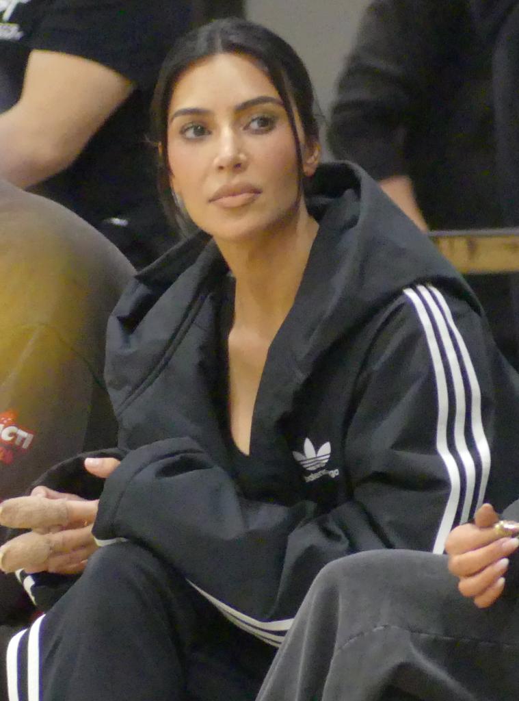 Kim Kardashian sitting