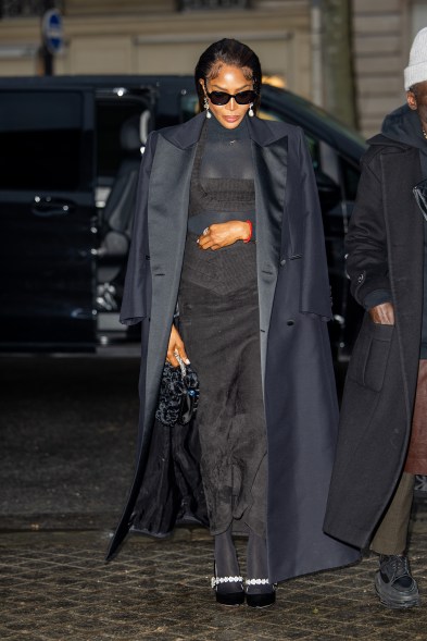 Naomi Campbell attends the Roger Vivier presentation during Paris Fashion Week on Feb. 29, 2024.
