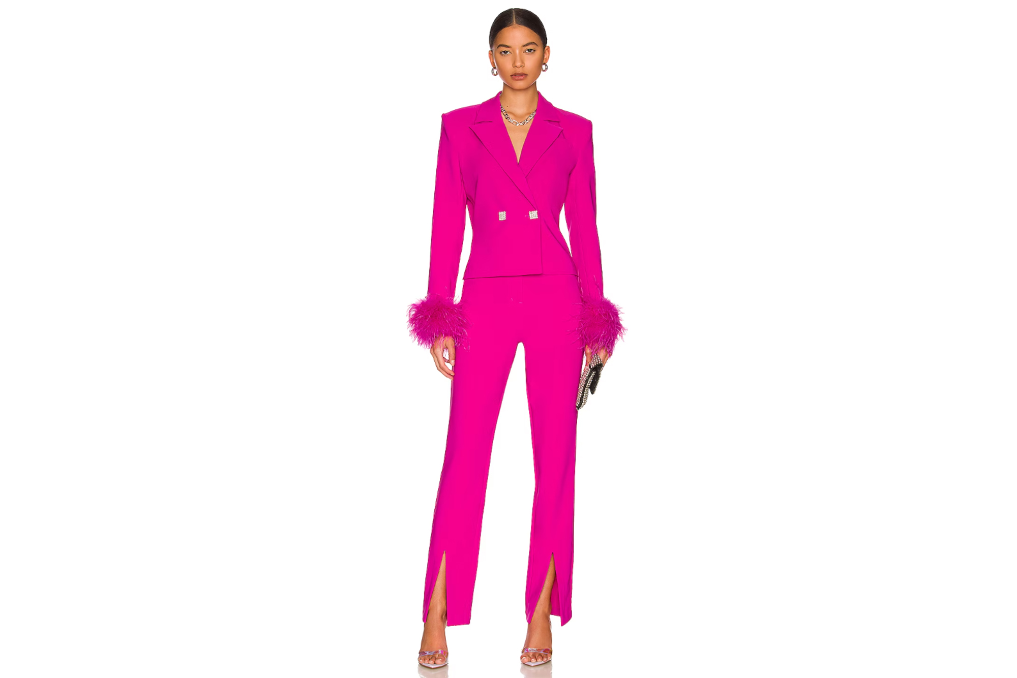 NBD pink pantsuit