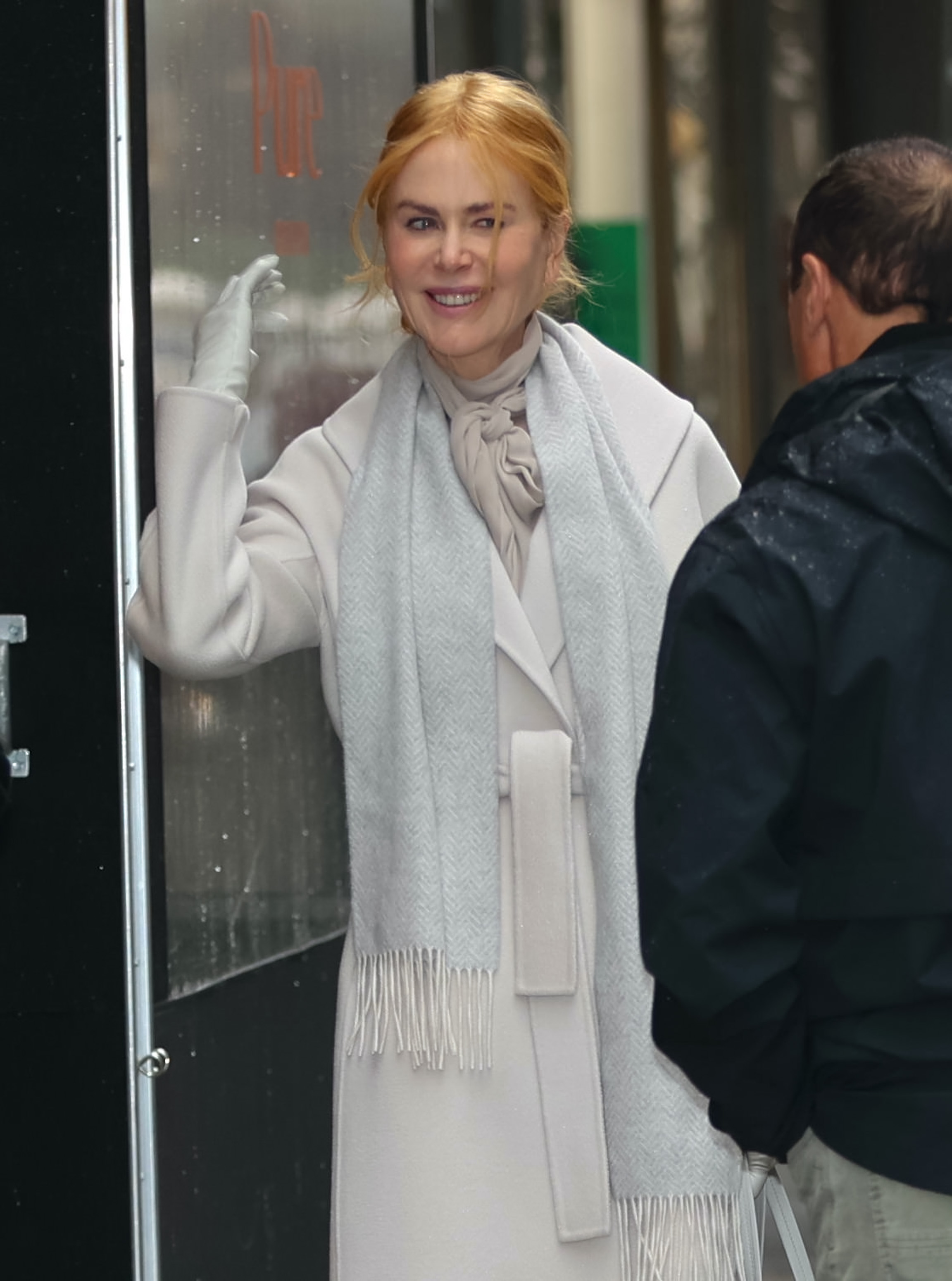 Nicole Kidman filming a new movie.