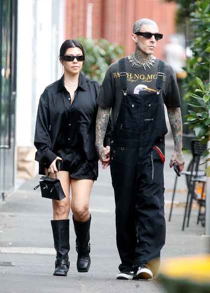 Kourtney Kardashian and Travis Barker