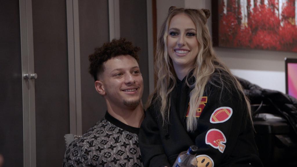 Patrick and Brittany Mahomes in "Quarterback"