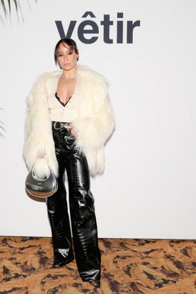 Sai De Silva attends the Vêtir x Vogue100 party during Paris Fashion Week on March 3, 2024.
