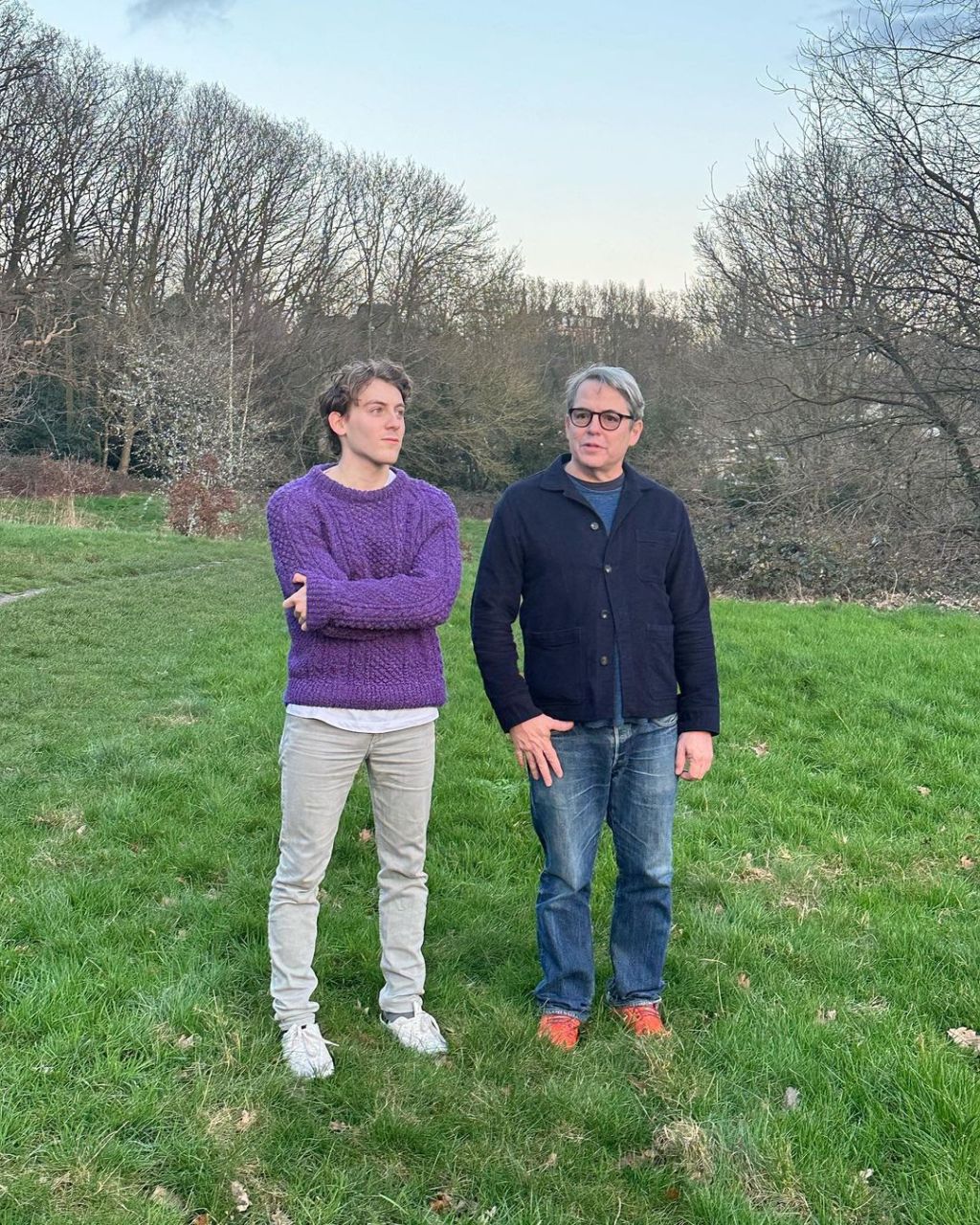 Matthew Broderick and his son