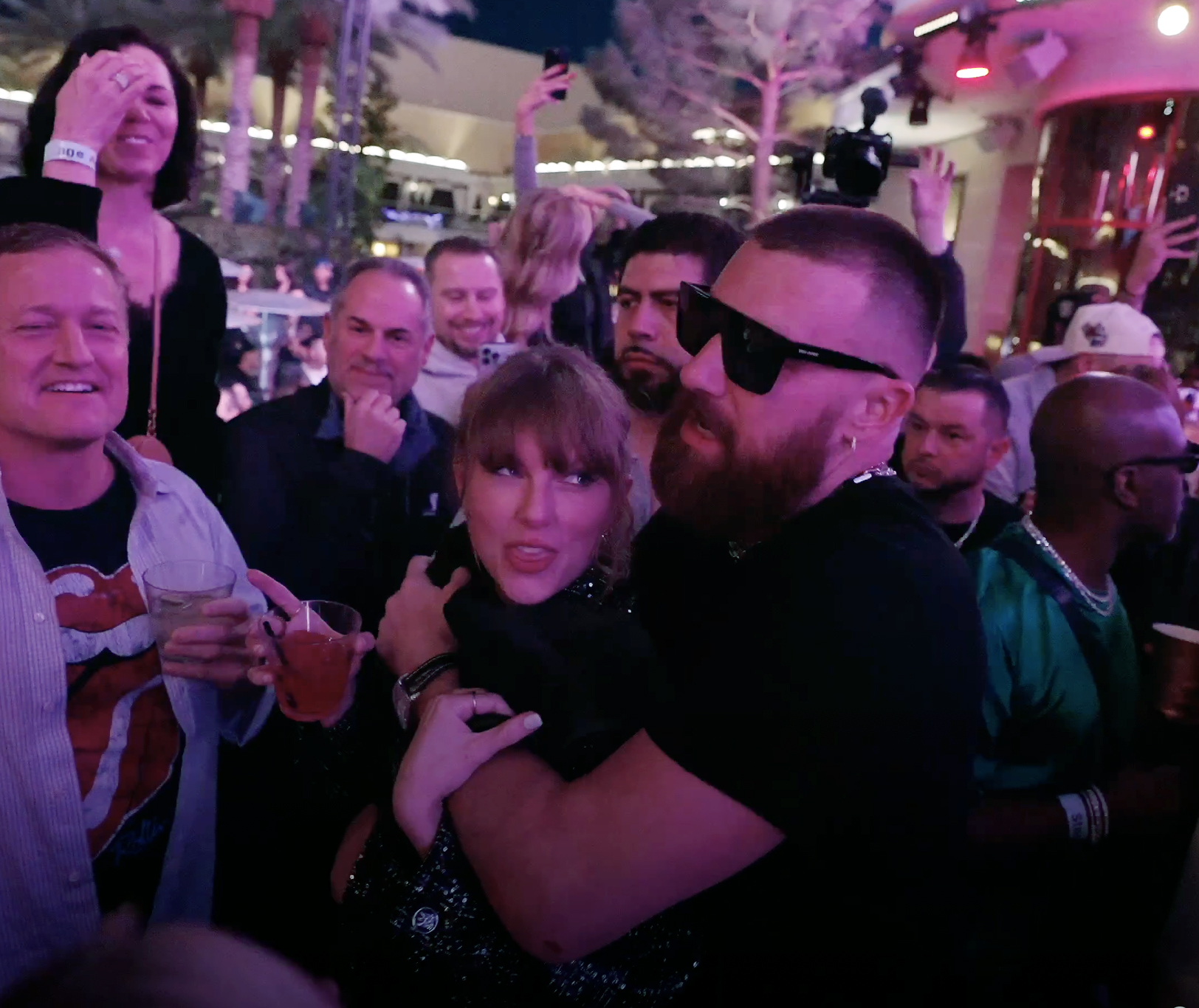 Travis Kelce and Taylor Swift.