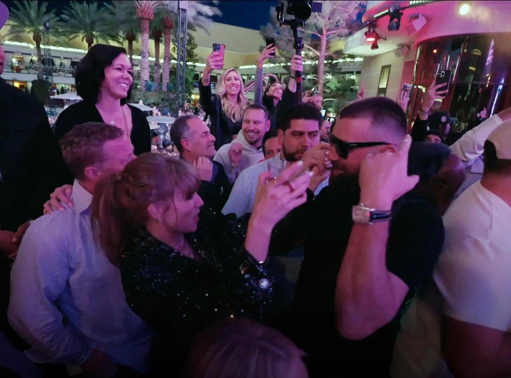 taylor swift and travis kelce super bowl afterparty