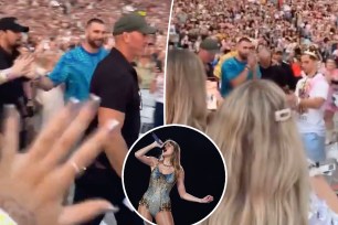 Travis Kelce seen waving, high-fiving fans on first night of Taylor Swift's Eras Tour in Sydney