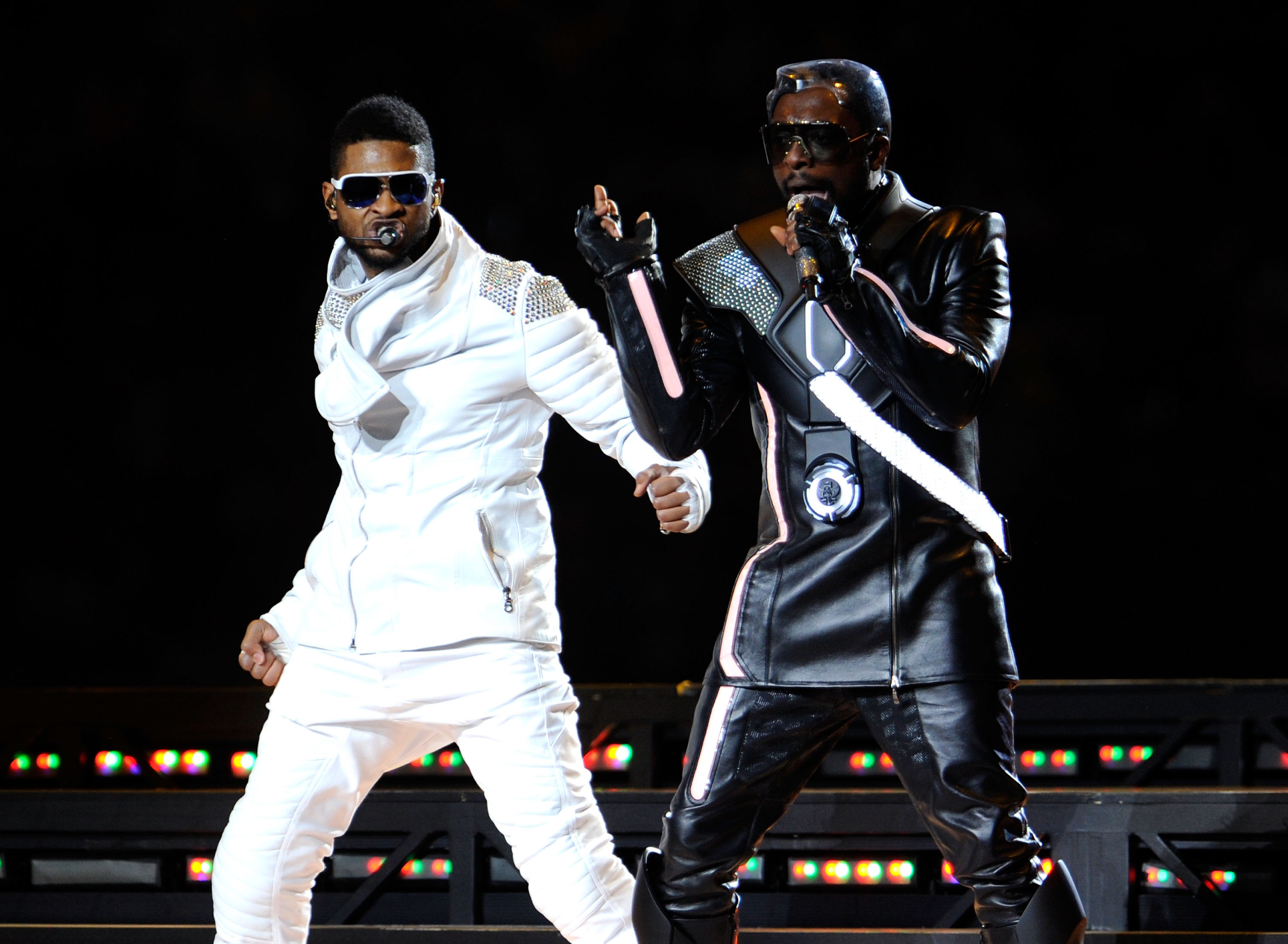 A photo of Usher and The Black Eyed Peas