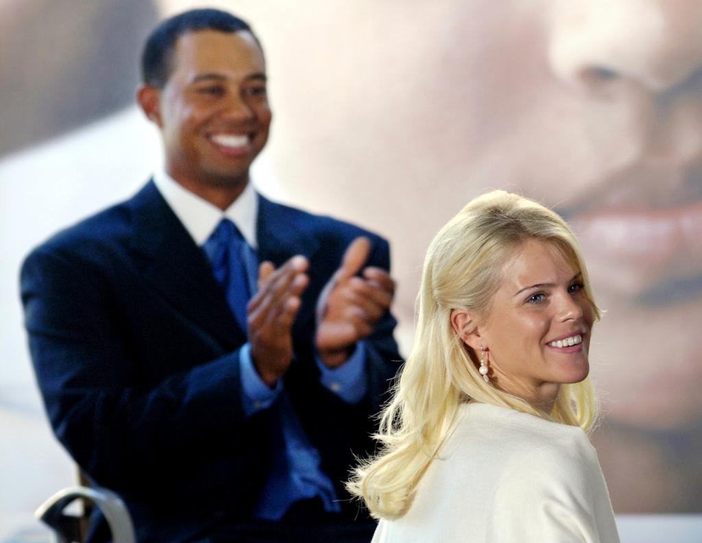 Tiger Woods and Elin Nordegren.