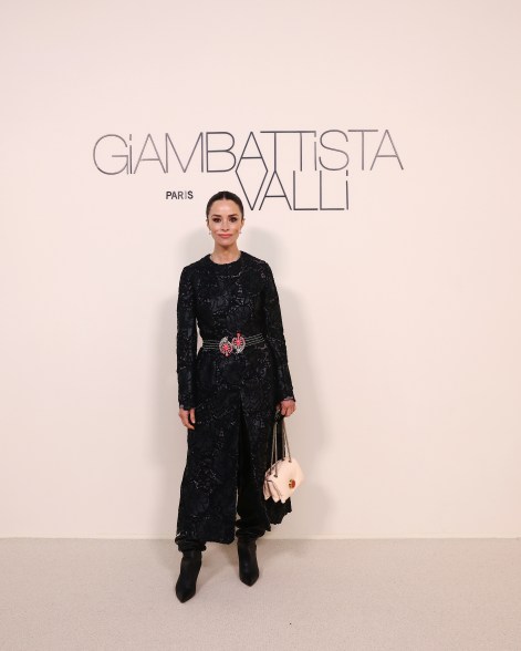 Abigail Spencer attends the Giambattista Valli show during Paris Fashion Week on March 1, 2024.