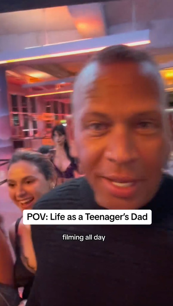 Alex Rodriguez and his daughter Ella at the Olivia Rodrigo concert. 