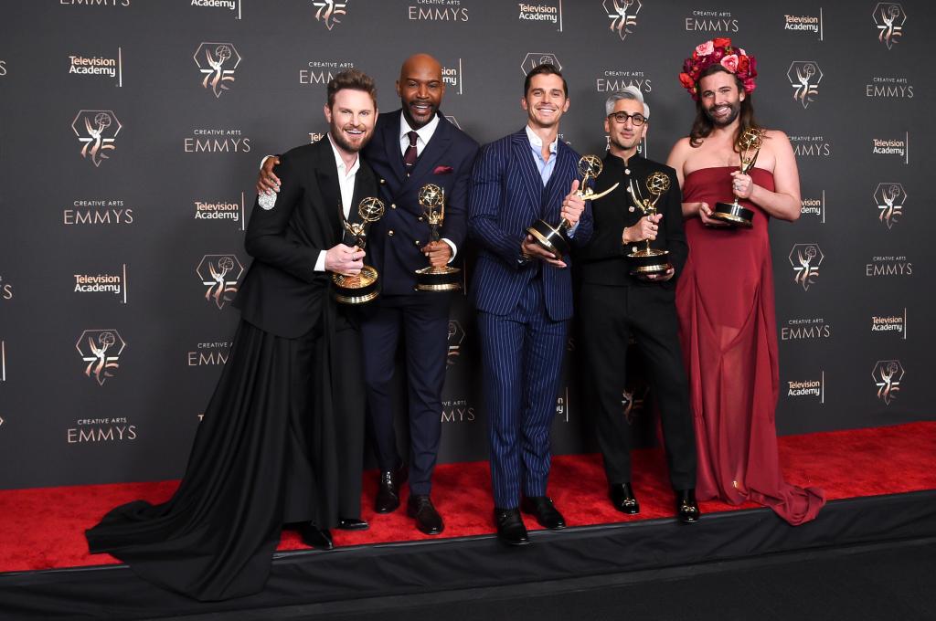 The cast of "Queer Eye" at the Emmys.