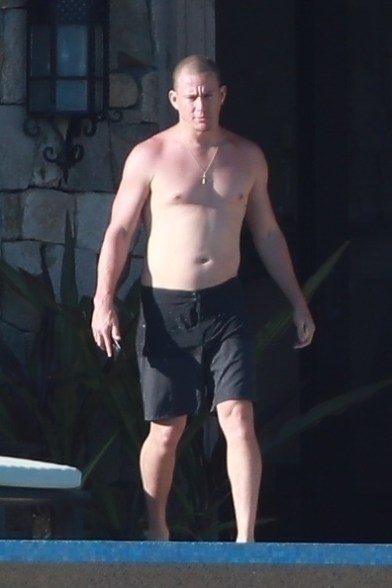 channing tatum shirtless dad bod