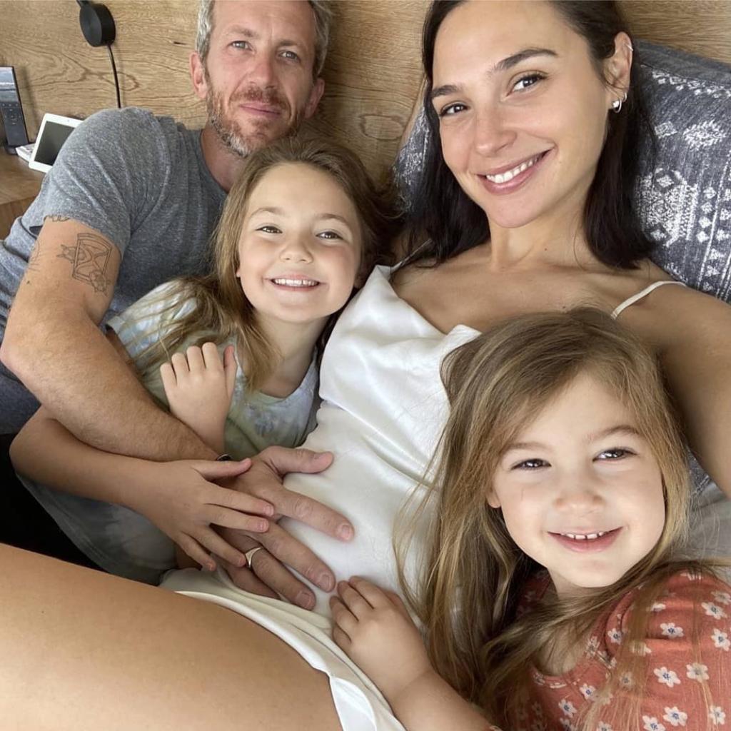Gal Gadot and Yaron Varsano with their two daughters.