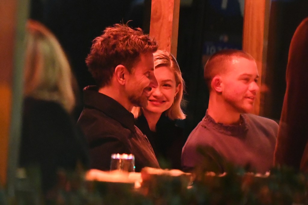 Gigi Hadid and Bradley Cooper at Via Carota. 