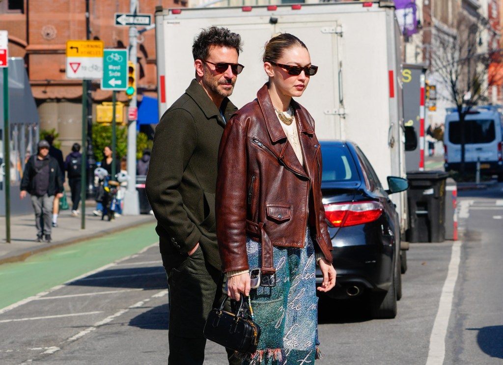 Bradley Cooper and Gigi Hadid in New York City. 