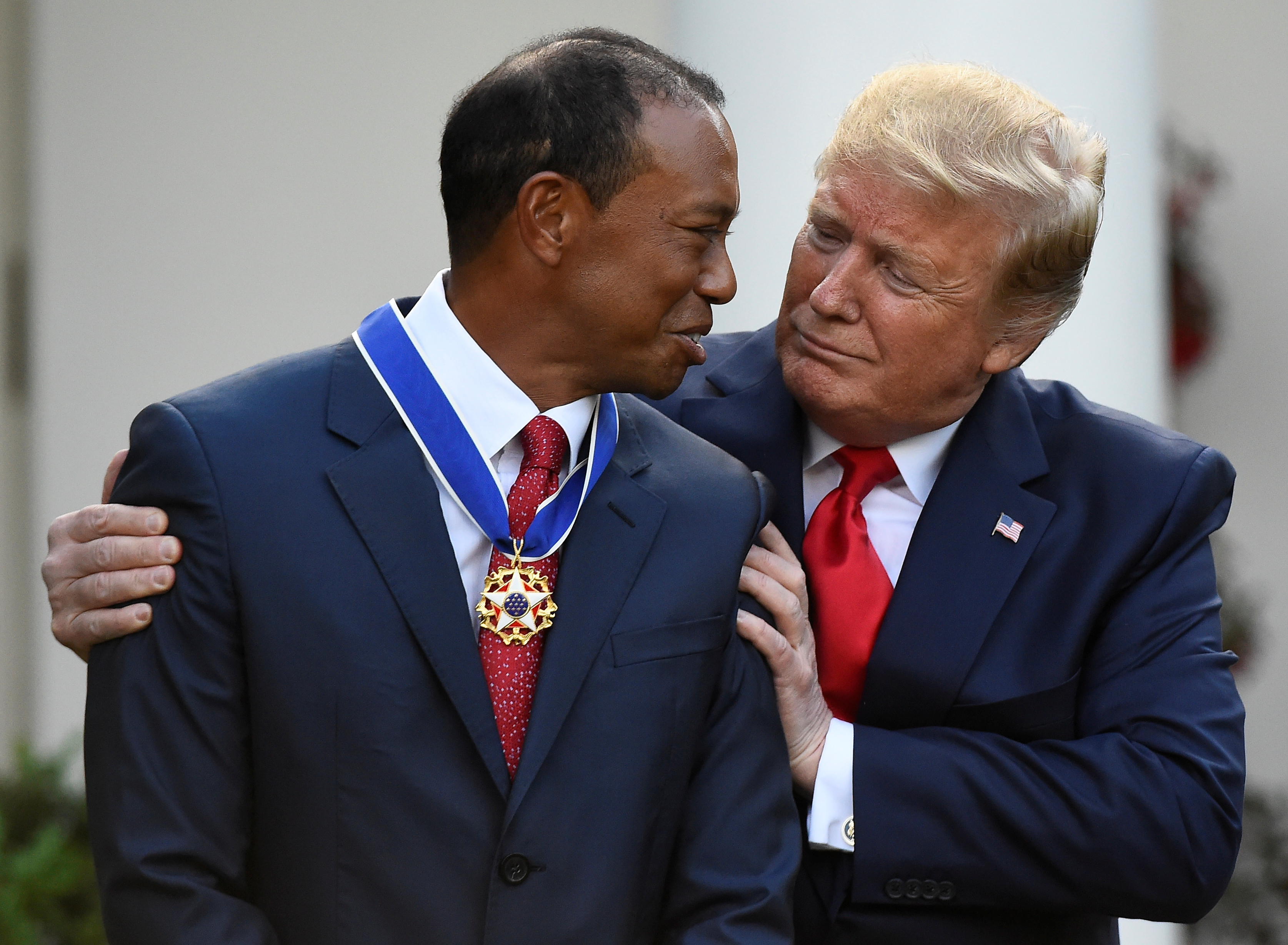 Tiger Woods and Donald Trump.