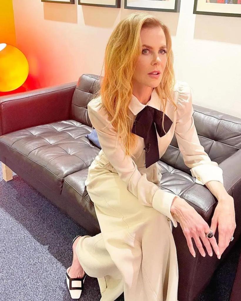 nicole kidman on a couch