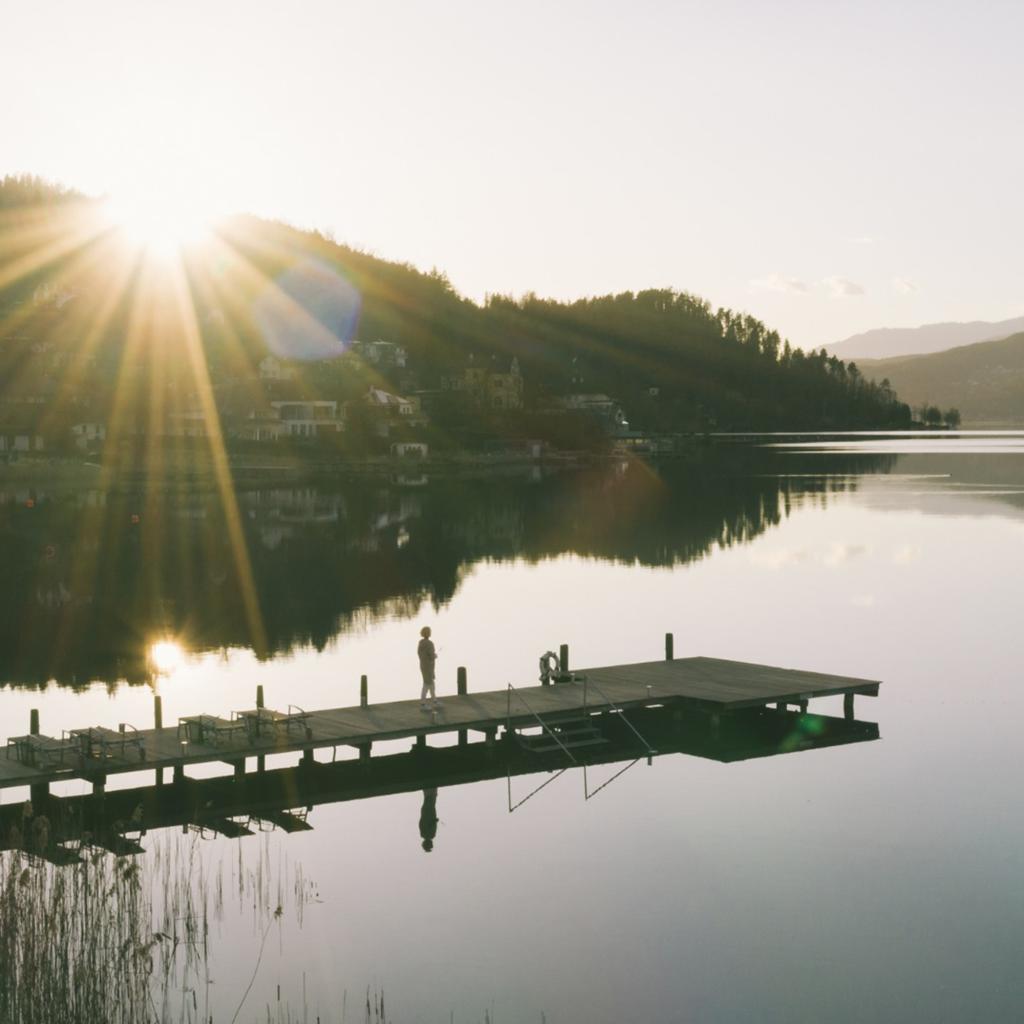 dock on a lake