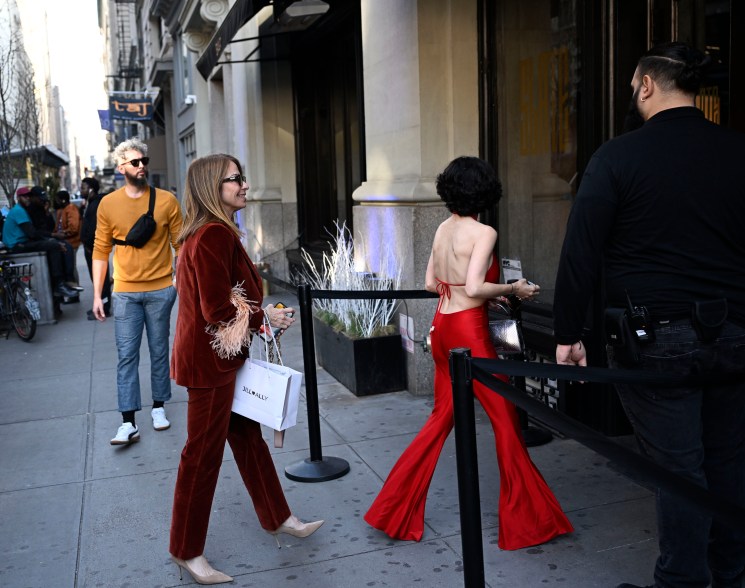 Jill Zarin and Julia Hart spotted at Slate Bar in NYC filming their new reality show.