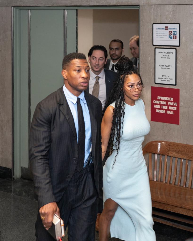 Jonathan Majors and Meagan Good